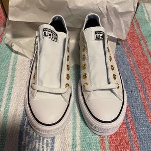 Custom White Converse